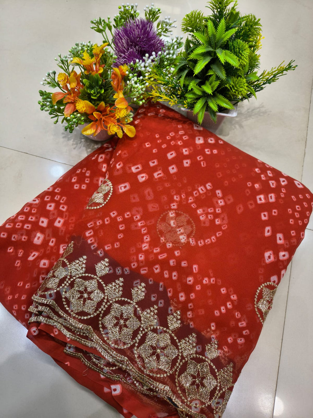 bandhej saree