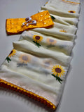 navratri special offwhite sarees