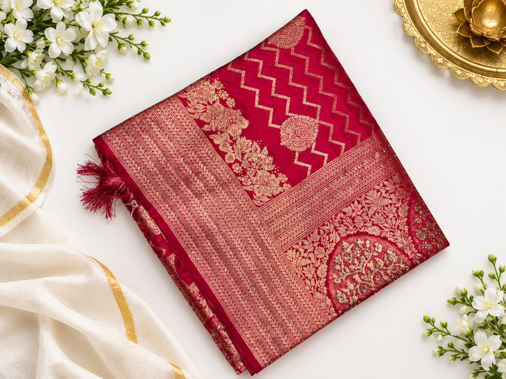 saroski work sarees