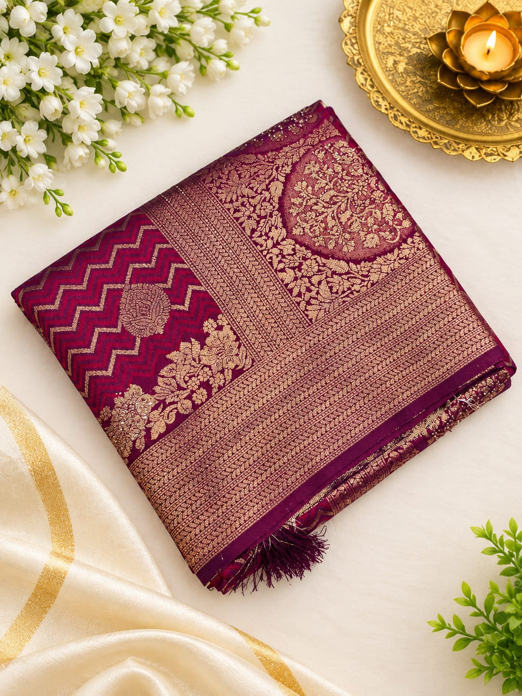 saroski work sarees