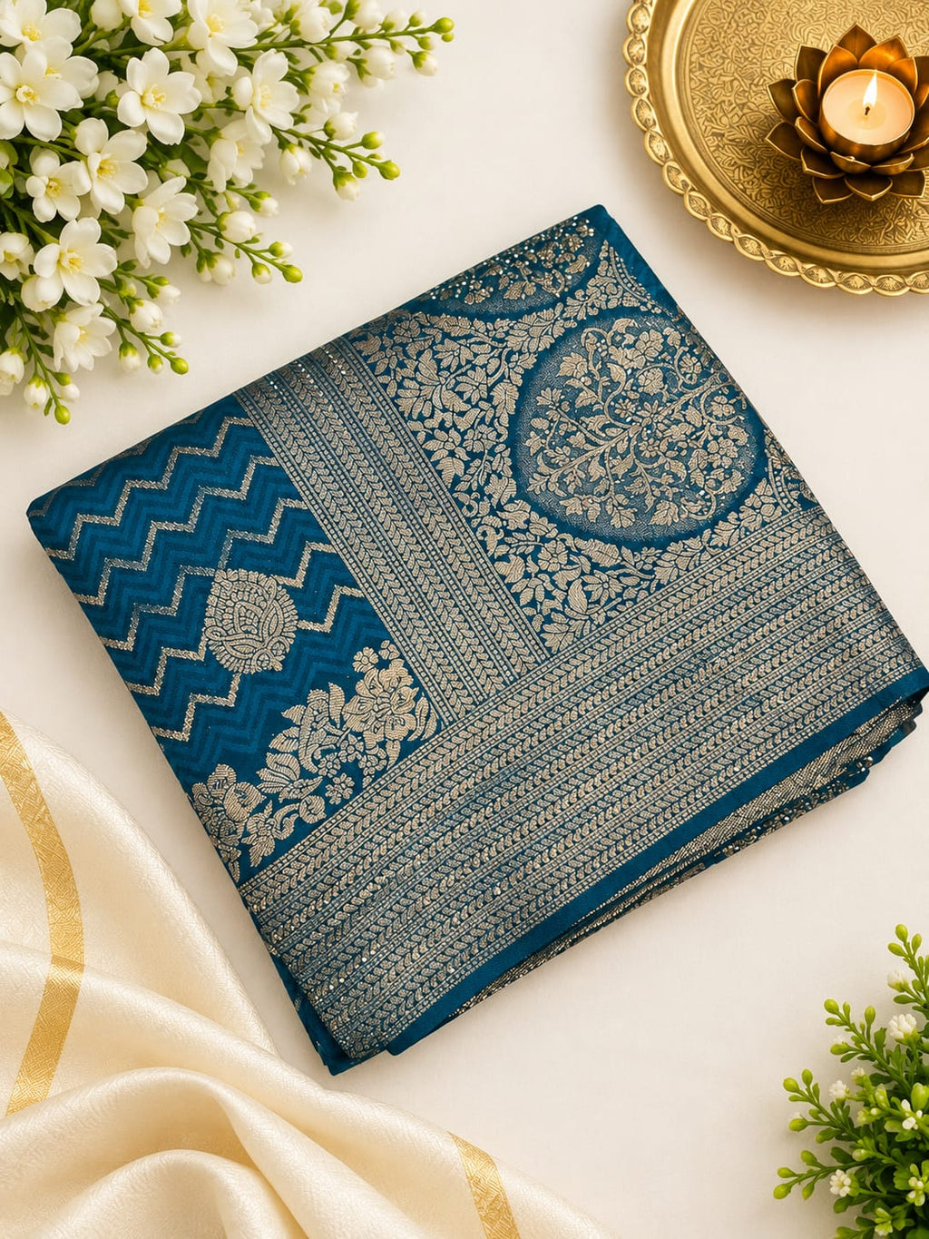 saroski work sarees