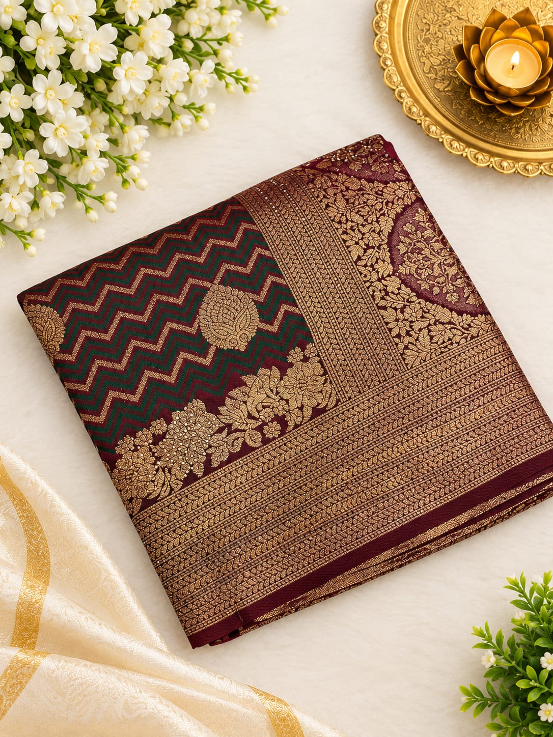 saroski work sarees